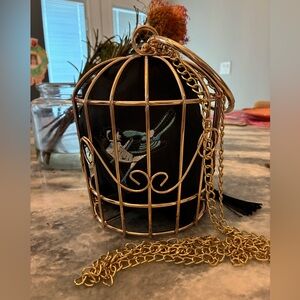 Birdcage Handbag with Chain Strap